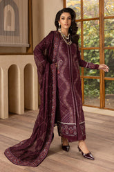 SKC-74 | 3PC Unstitched Suit Lawn Karandi Collection Enchante By Marjjan